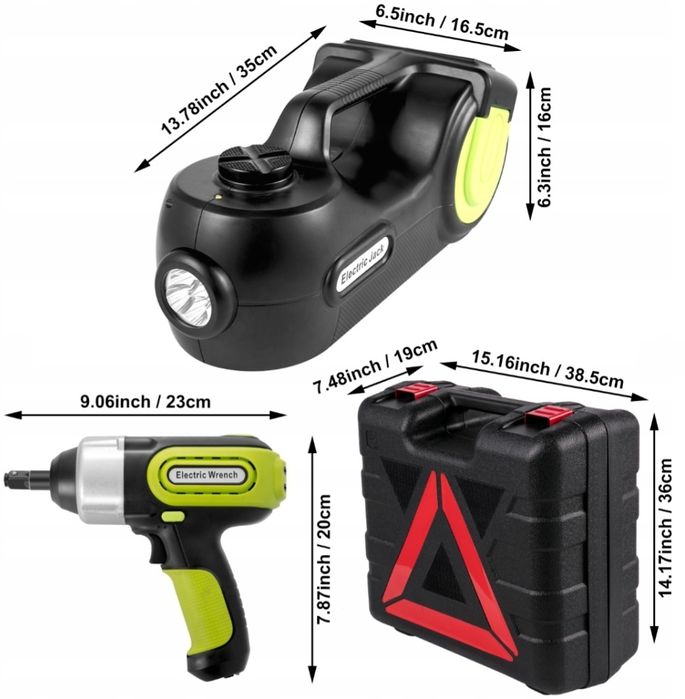 Podnośnik elektryczny klucz udarowy SAMOCHODOWY kompresor 12V gniazdo