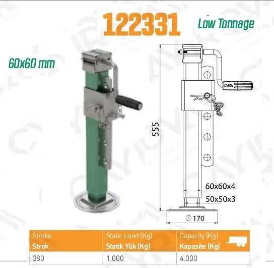 Stopa podporowa dyszla do 5 Ton