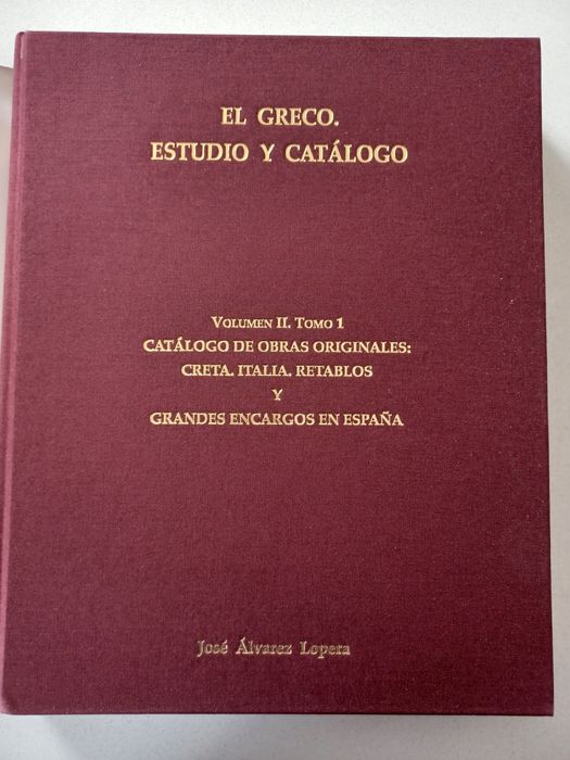 Livro EL GRECO. ESTUDIO Y CATÁLOGO, José Álvarez Lopera