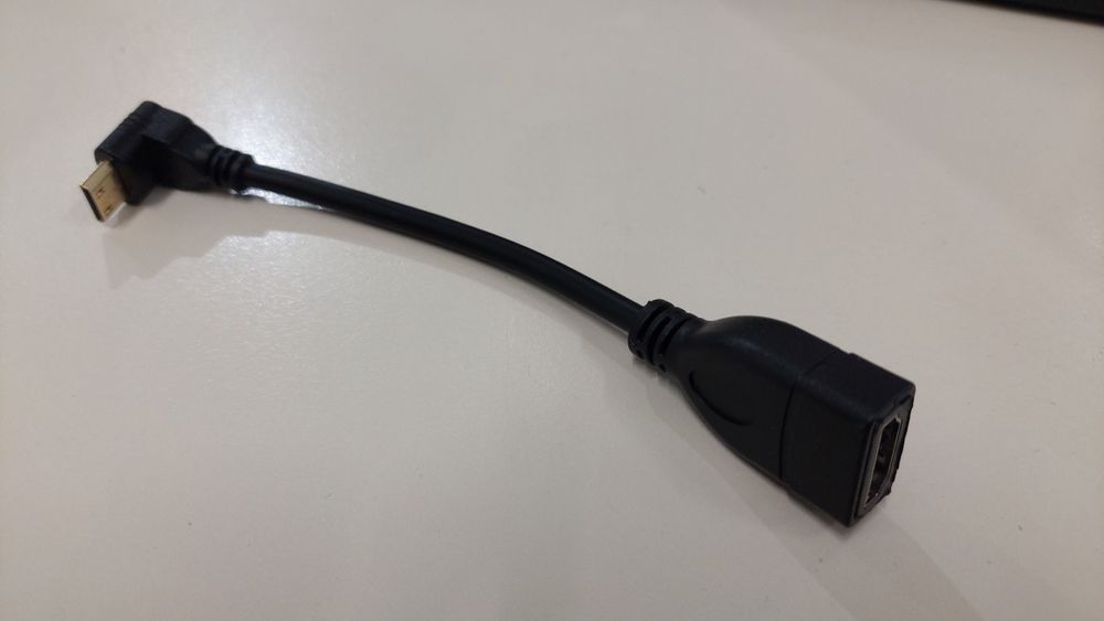Cabo extensor mini HDMI 90° p/ HDMI