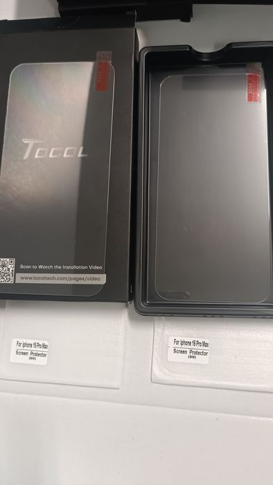 Capa TOCOL 3 em 1 magnética para iPhone 15 Pro Max, Proteçao de camera