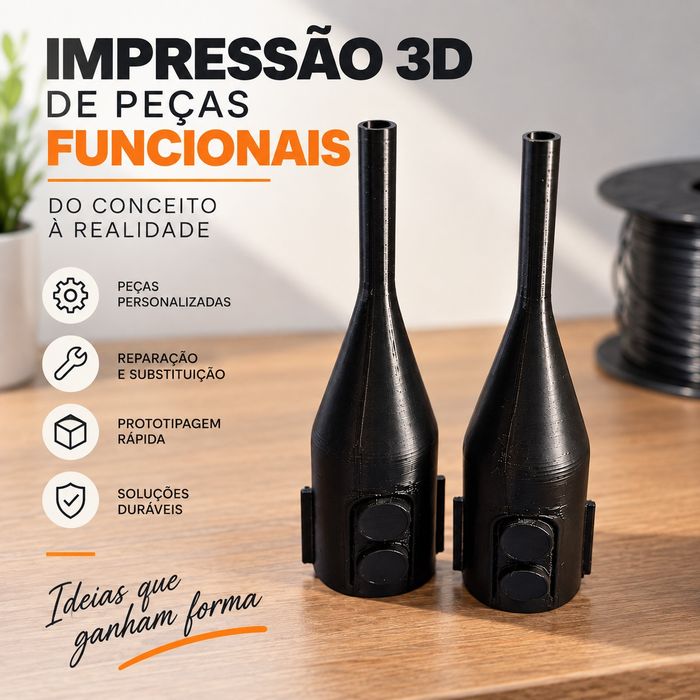 Impressão 3D  - Peças de reposição e personalização