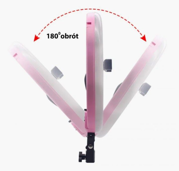 Lampa LED ring pierścieniowa statyw pilot 36W światło ciepłe zimne