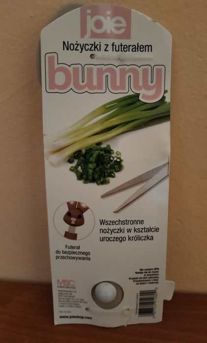 Nożyczki z futerałem Bunny / Króliczek Joie