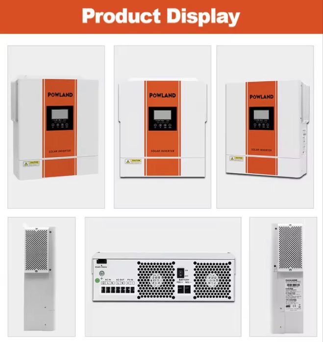 Гибридный солнечный инвертор powland 4 kw wifi 4 квт 4000в 24v 24в