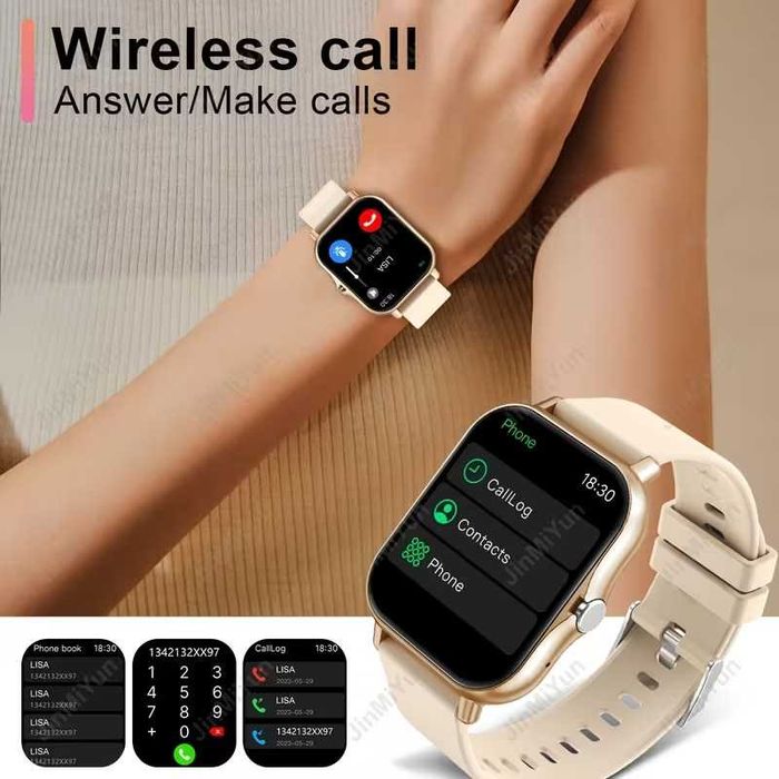 Smartwatch Inteligente (unissexo) compatível c/Android e iPhone. Novo.