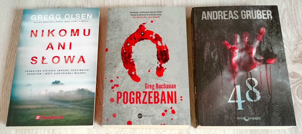 3x Gregg Olsen Nikomu ani słowa Buchanan Pogrzebani Andreas Gruber 48