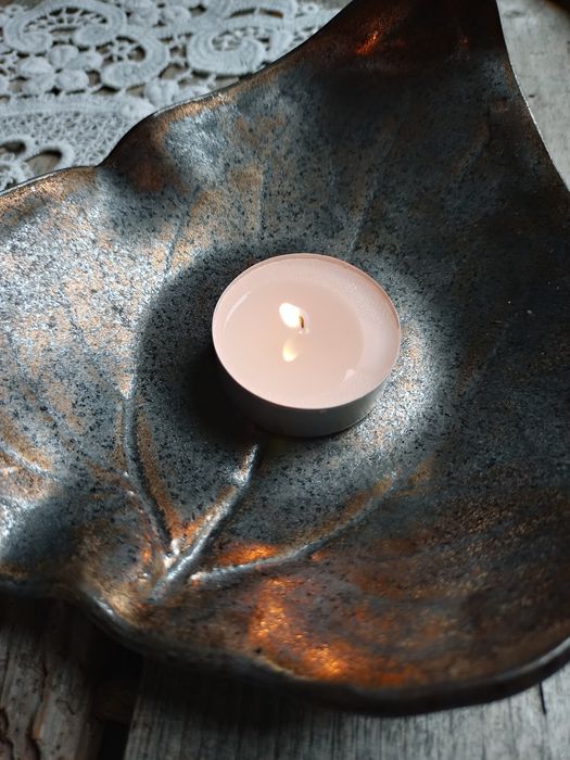 Ceramiczna miseczka liść, rękodzieło