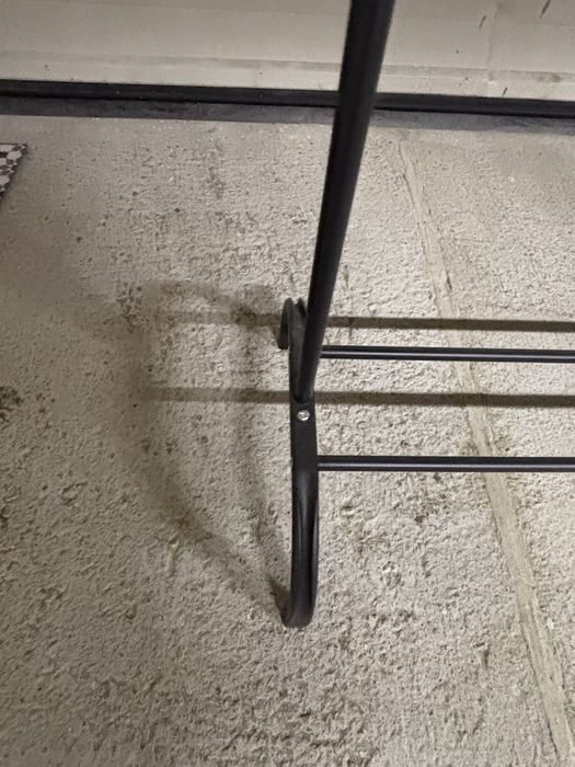 Wieszaki loft czarny 110cm - 4 szt.