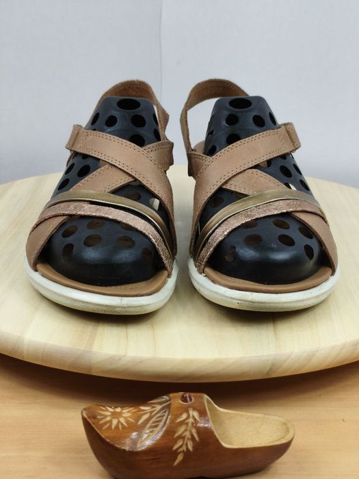 Sandały r.40 ECCO Felicia damskie skórzane na rzep