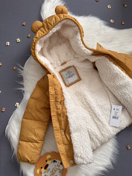 Дитяча тепла куртка з вушками