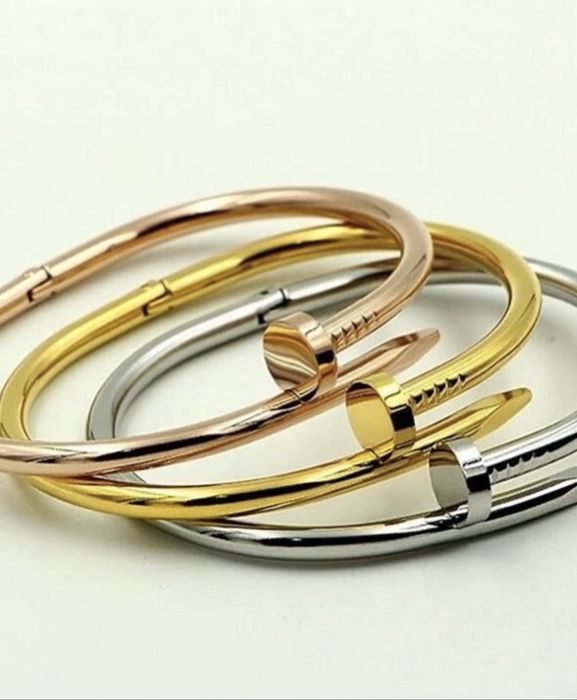 Bransoletka w stylu cartier stal hit gwóźdź różowe złoto