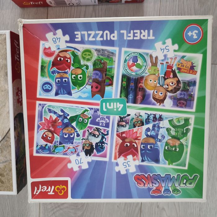 Пазлы, пазли Спайдермен, Тачки, Маквін, Метр, динозавр