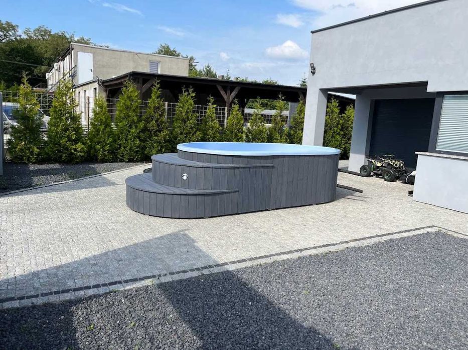 Basen balia jacuzzi od ręki nowe producent hydromasaż piec zestaw