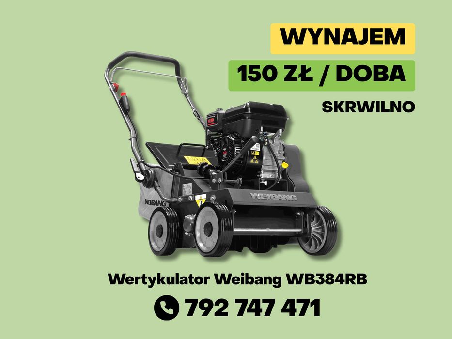 Wertykulator Weibang WB384RB Wynajem