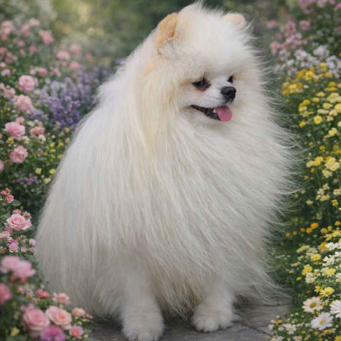 Szpic miniaturowy pomeranian malutki puchaty reproduktor typ misia