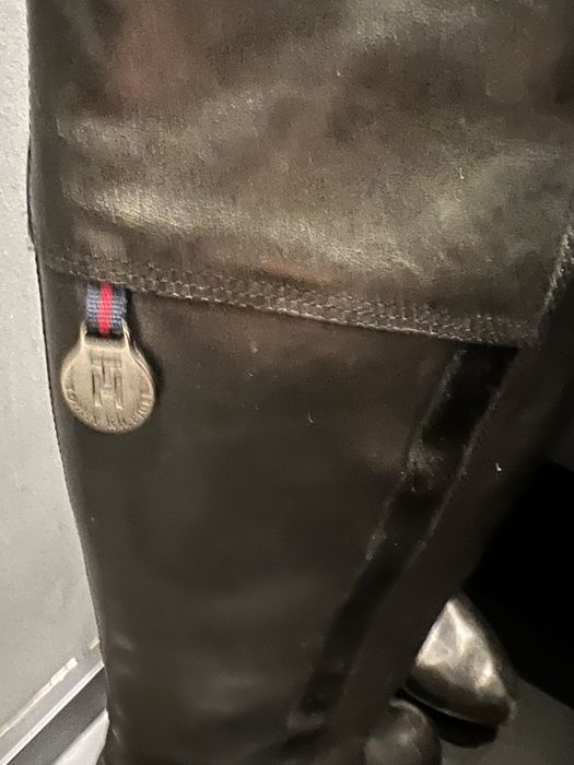 Kozaki skorzane czarne Tommy Hilfinger rozm.40