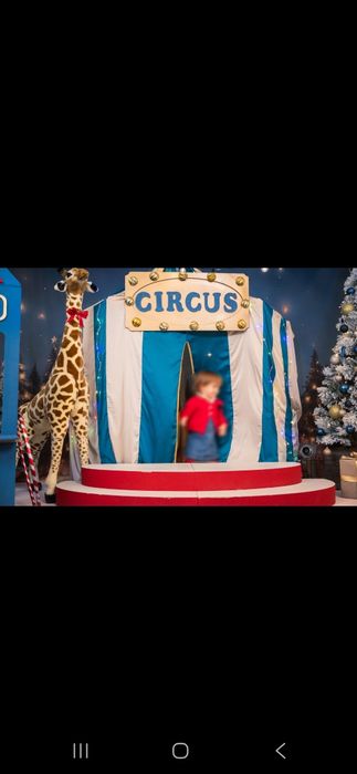 Cenário CIRCO — Booth + Palco + Pedestal