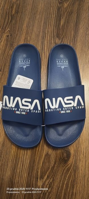 Klapki męskie NASA nowe 43