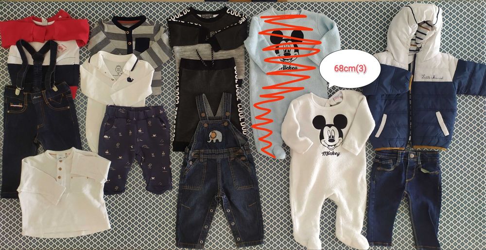 Roupa Bebé - 6 meses (68cm) a 9 meses (74cm)