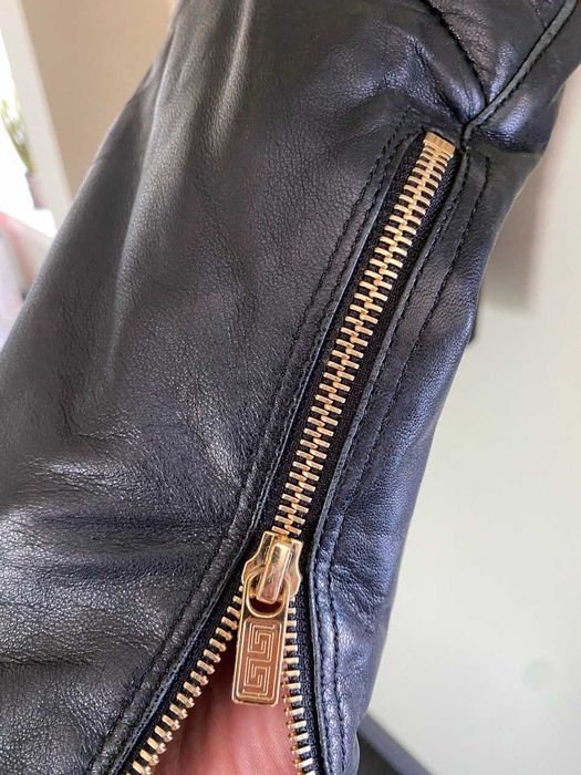 Versace for H&M | Casaco Biker em Pele Genuína | Edição Limitada | Como Novo