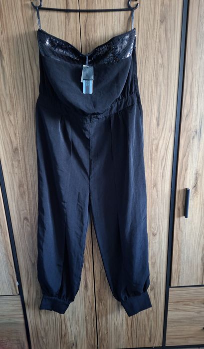 Atmosphere kombinezon damski maxi z rozcięciami na nogawkach r. 18 XXXL