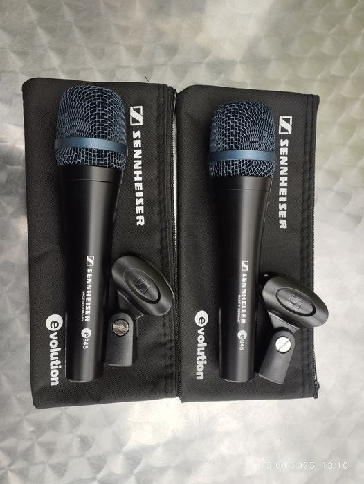 Dwa mikrofony Sennheiser e945