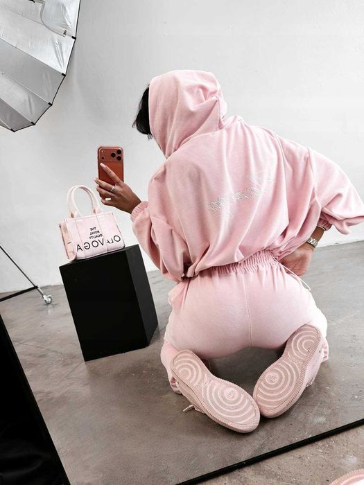 O la voga dres welur komplet olavoga prism puder róż S M