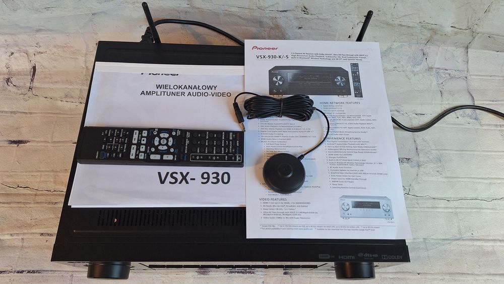 Pioneer VSX-930  MOCNY Wifi 7.2 BT 4k/60p Hi res Atmos  Spotify