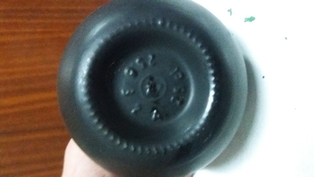 Garrafa coleção de vidro vintage rara.