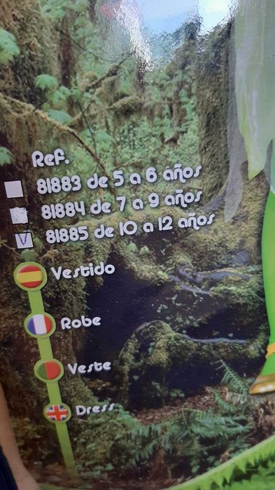 Fato de carnaval Fada do Bosque