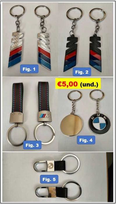 4 tampas de válvulas BMW ou ///M com e Sem porta-chaves