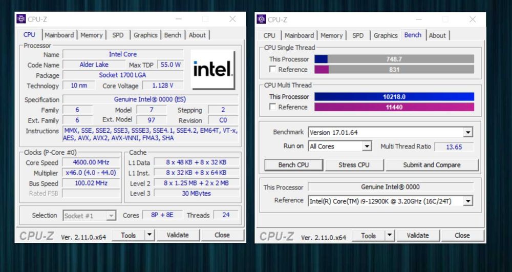 комплект  LGA1700 i9 12900 HX 16+16Gb DDR4 материнка кулер