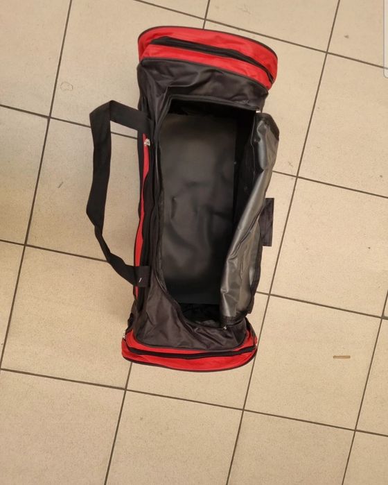 Czerwono-czarna Torba 120litr