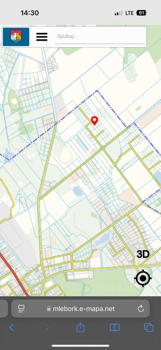 Sprzedam działkę budowlaną 1032 m2