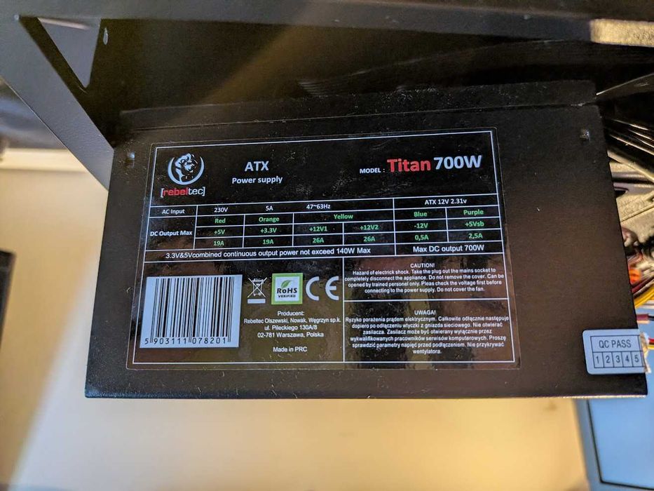 Komputer stacjonarny Ryzen 5 3600/16gb/rx5700xt/256+480gb