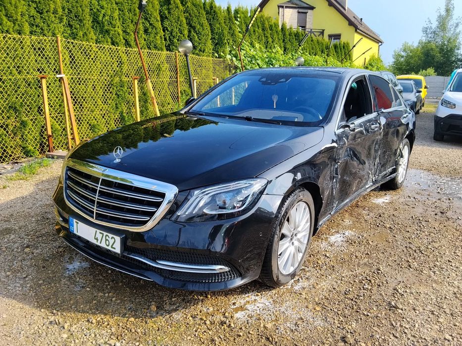 Mercedes-Benz Klasa S 3.0d 210KW LONG 4X4 2019r 139tys.km  lekko uszk. do jazdy full wersja