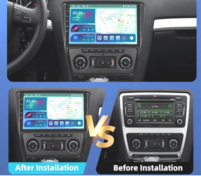 RÁDIO GPS ANDROID SKODA OCTAVIA 04-13