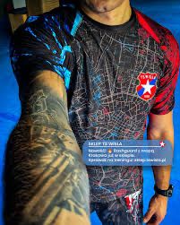 Koszulka rashguard. Wisła Kraków
