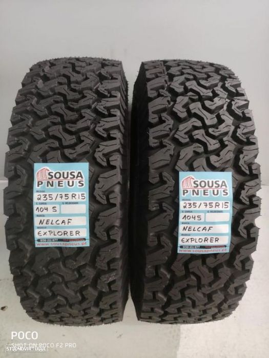 2 pneus novos 235-75r15 nelcaf - oferta dos portes