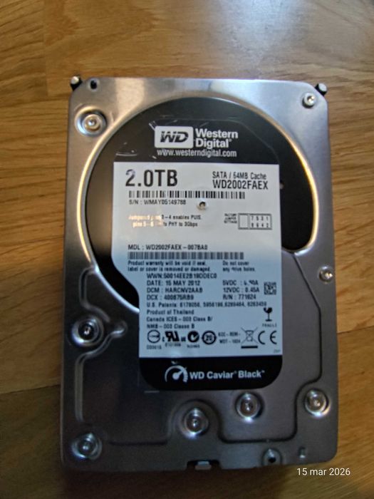Dysk twardy WD Caviar Black 2TB (WD2002FAEX) ERROR