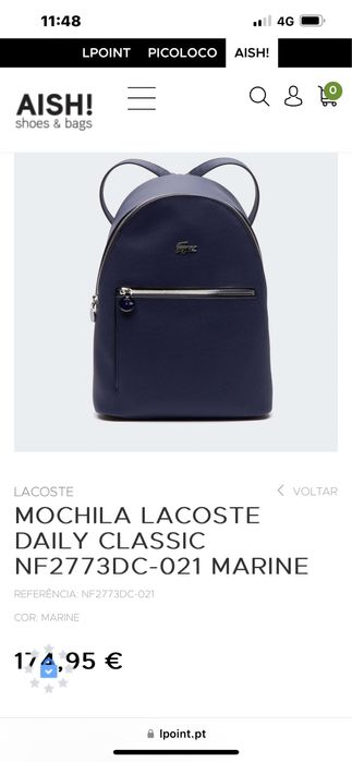 Mochila Lacoste Mulher Azul