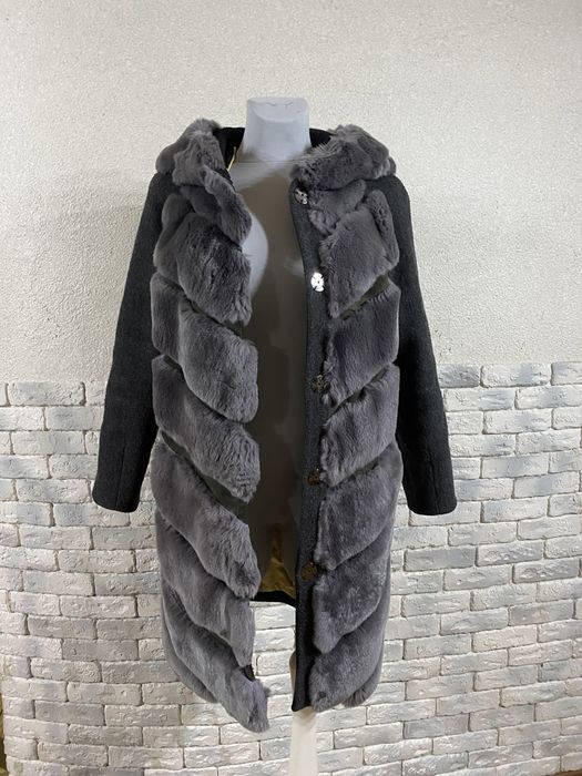 Пальто зимнее- шерсть+ мех
