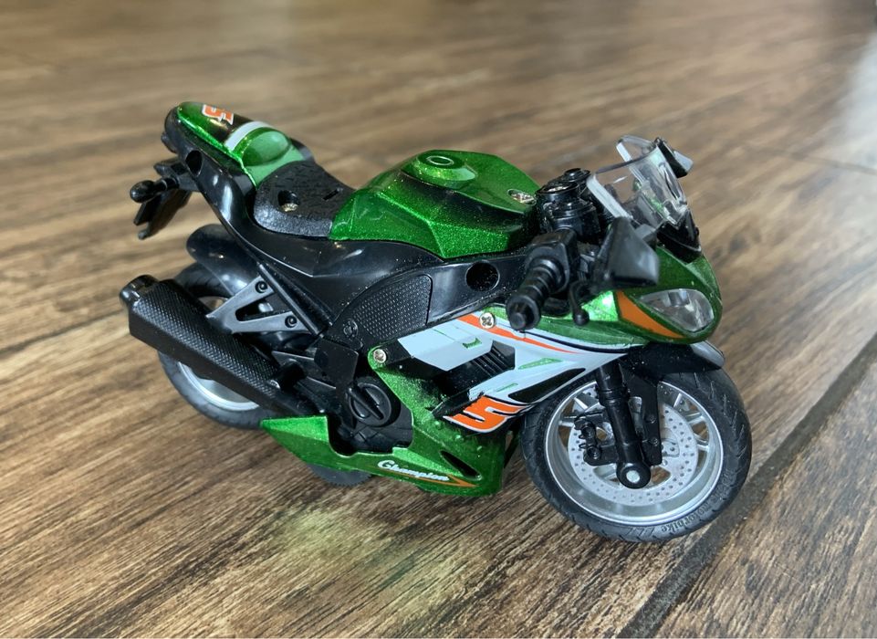 Коллекционный 1:16 спортивный инерционный мотоцикл свет звук