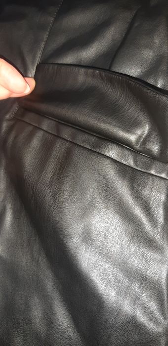 Кожаный пиджак Stradivarius