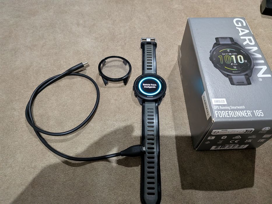 Garmin Forerunner 165 AMOLED GPS — Como Novo + Garantia