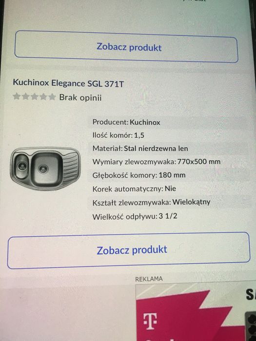 Zlewozmywak 1,5 komorowy