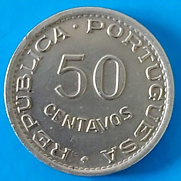 50 Centavos de 1950, Republica Portuguesa, Angola