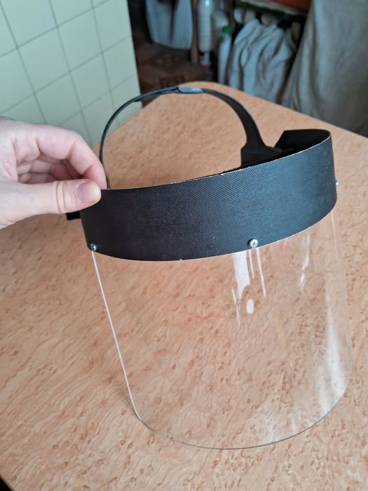 Щиток НБТ-1 с наголовным креплением Комфорт, экран акрил 2.0мм