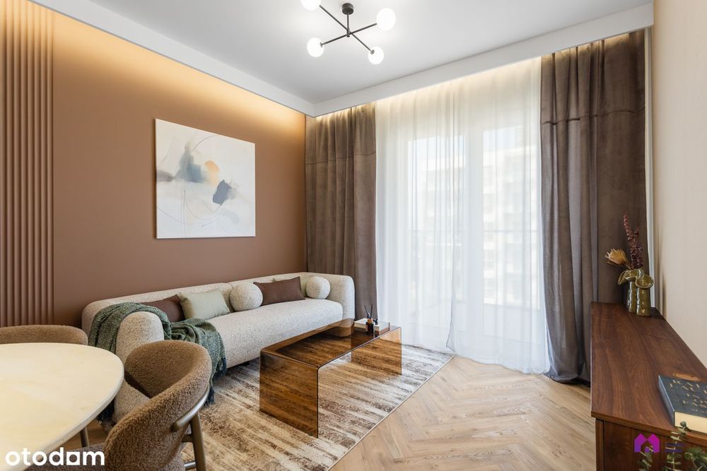 Przepiękny CZEKOLADOWY apartament z PRZESZKLONYM balkonem
